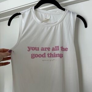 Spiritual gangster Graphic Muscle Tank - "You Are All The Good Things”, size S